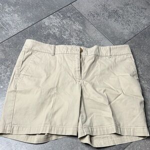 Talbots Weekend Shorts Women’s 8P Petite Khaki Tan Mid Rise Casual Shorts